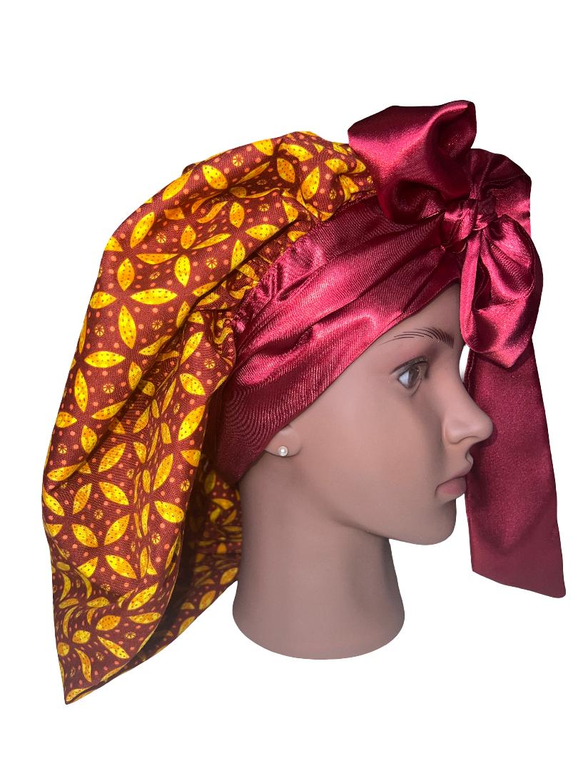 DOUBLE LAYERED REVERSIBLE HAIR BONNET