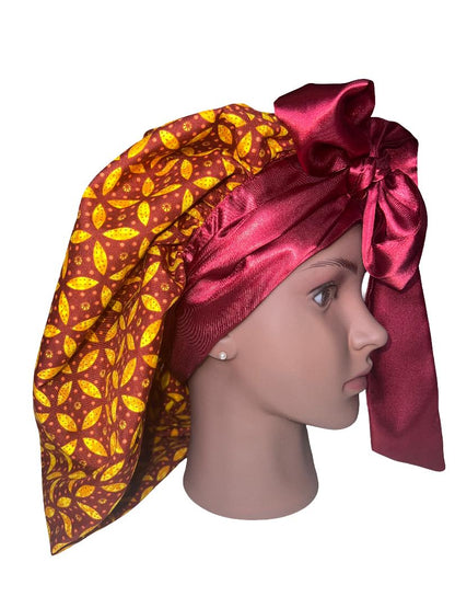 DOUBLE LAYERED REVERSIBLE HAIR BONNET