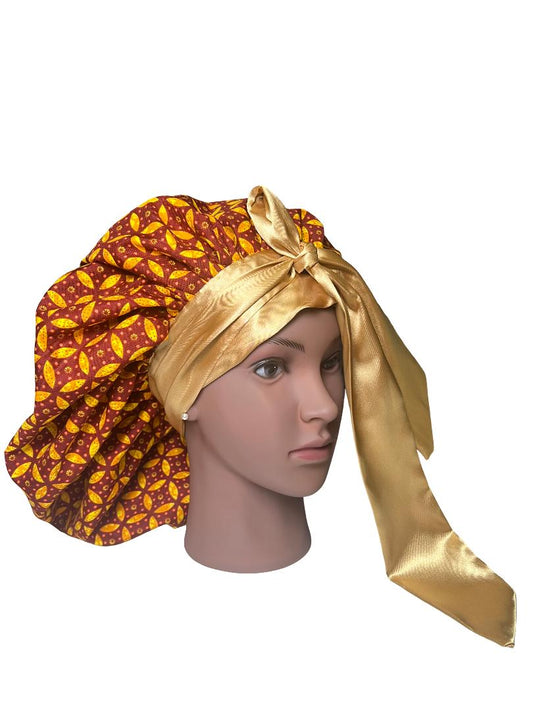 AFRICAN’S PRINT HAIR BONNET