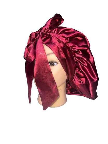 TIE HAIR BONNET