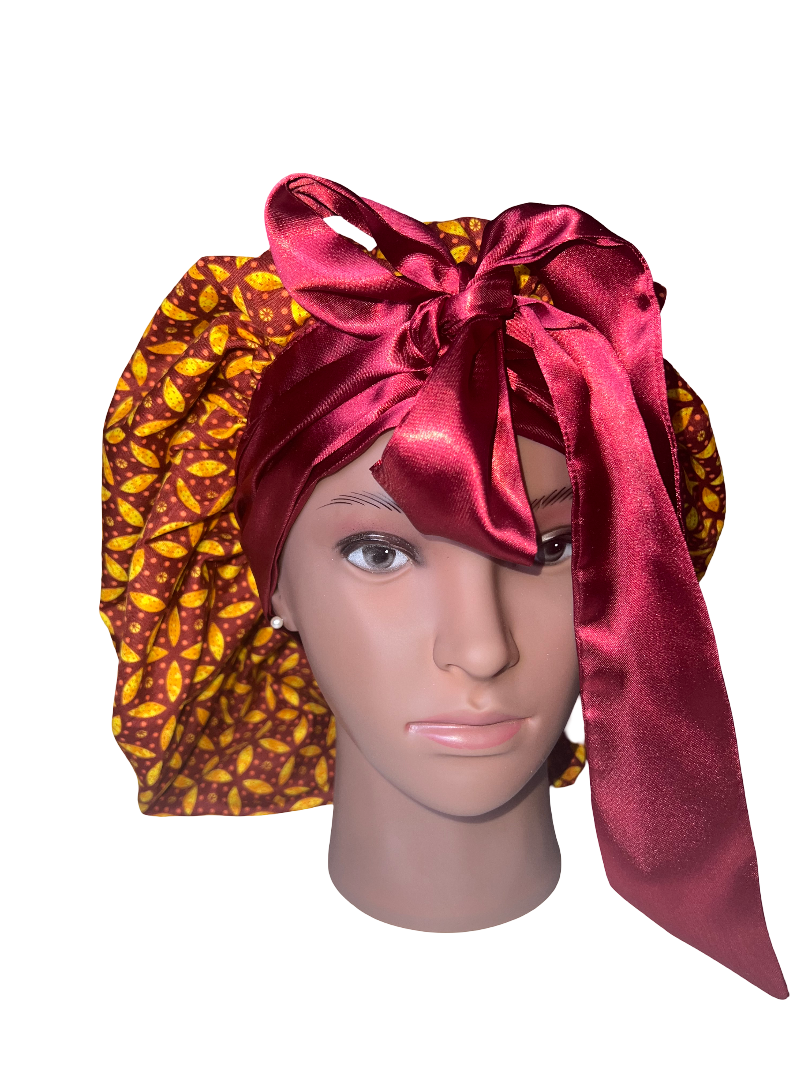 DOUBLE LAYERED REVERSIBLE HAIR BONNET