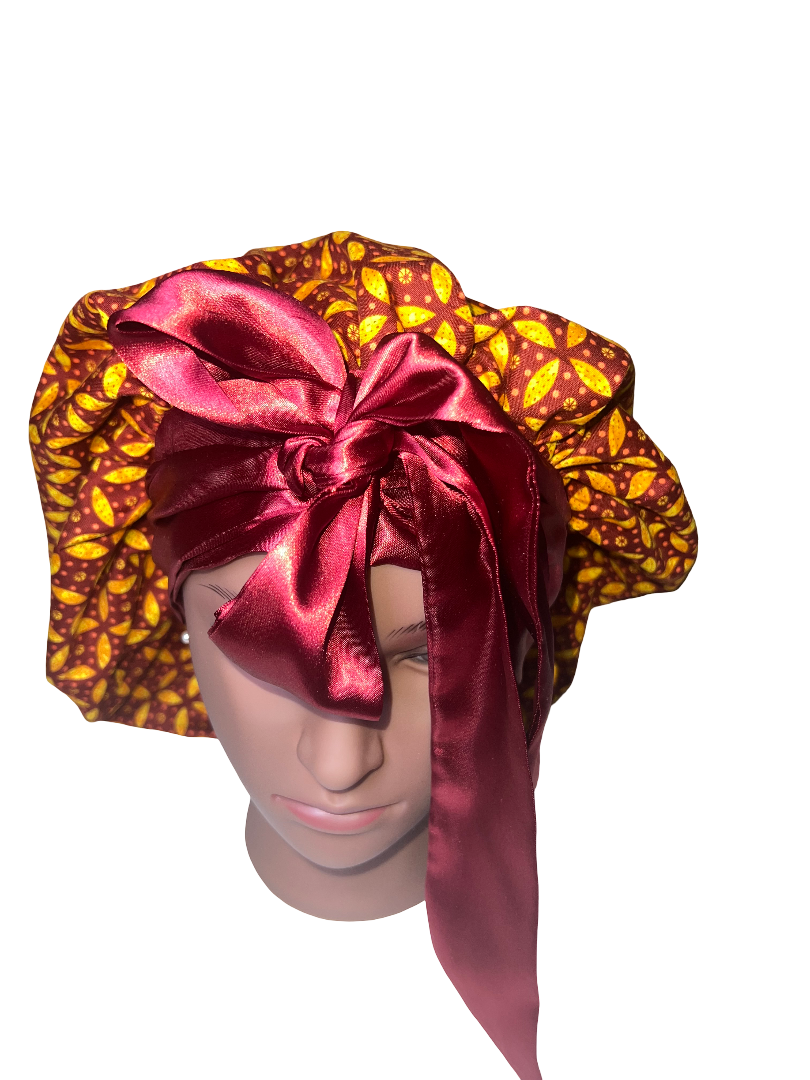 DOUBLE LAYERED REVERSIBLE HAIR BONNET