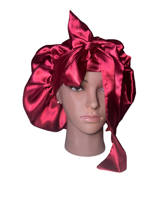TIE HAIR BONNET