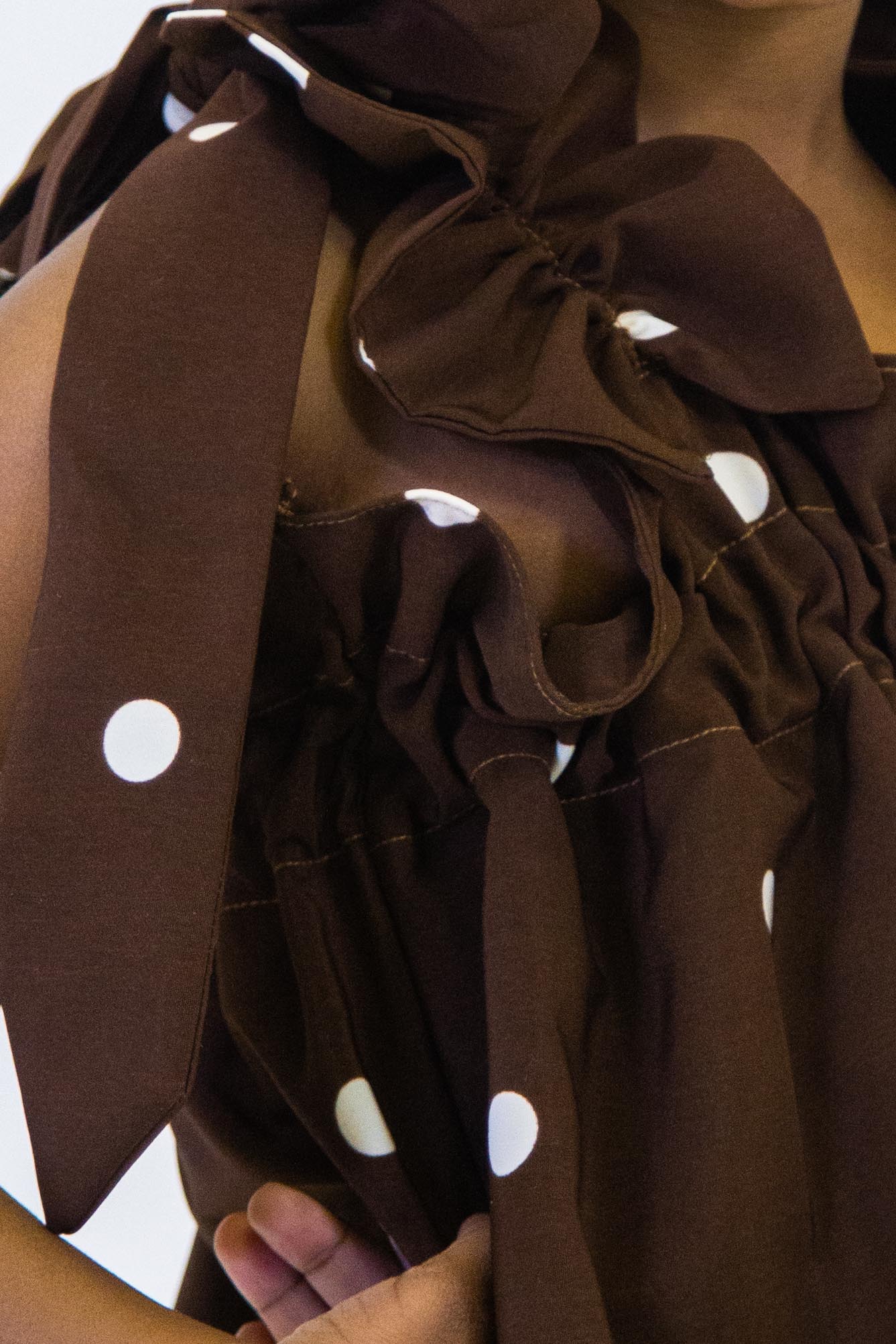 GIRL STRAP DOTS DRESS