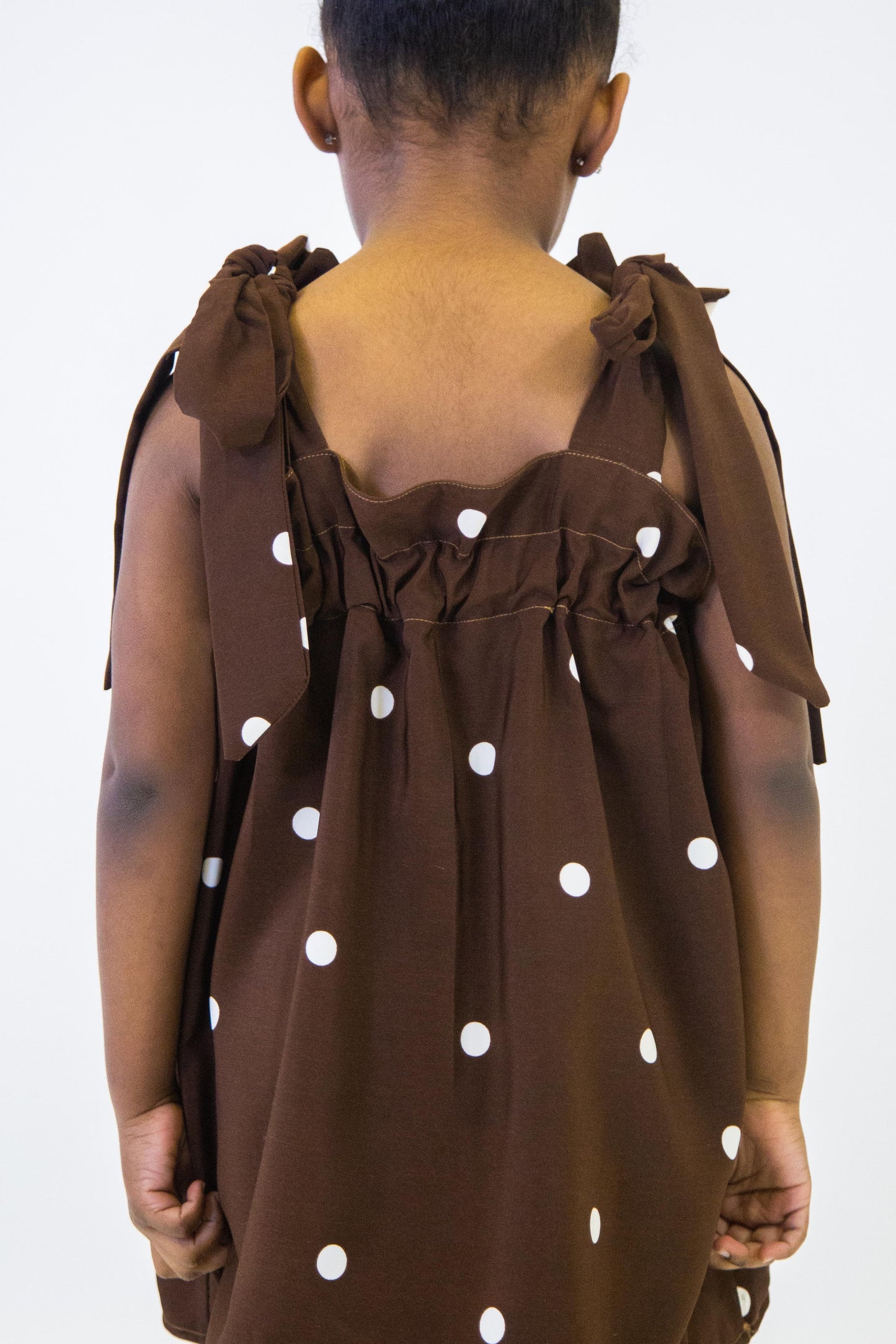GIRL STRAP DOTS DRESS