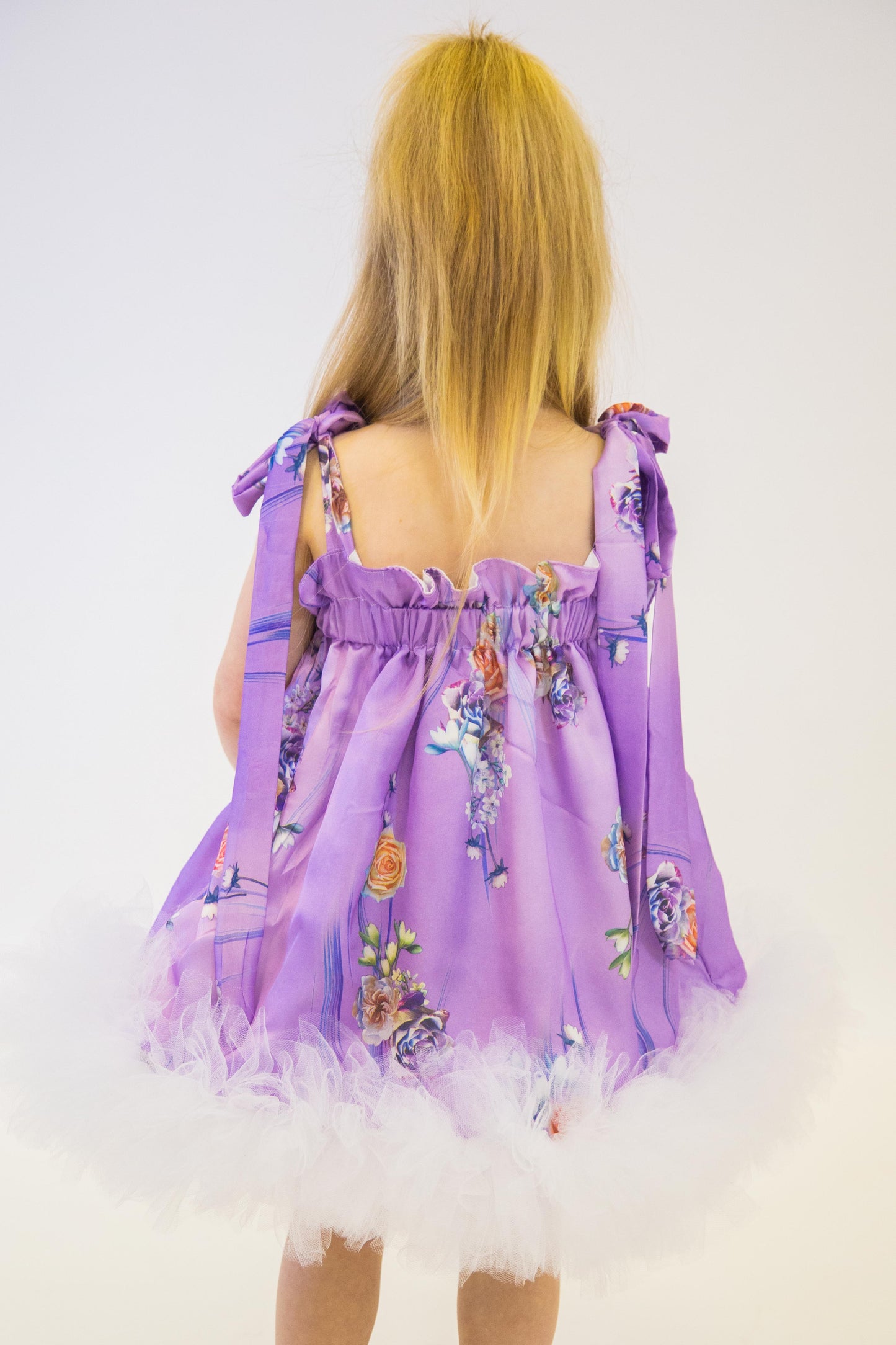 GIRL FLORAL STRAP DRESS