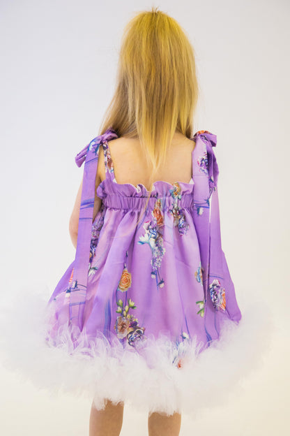 GIRL FLORAL STRAP DRESS