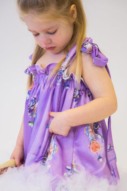 GIRL FLORAL STRAP DRESS