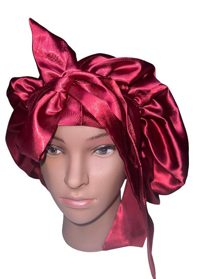 TIE HAIR BONNET