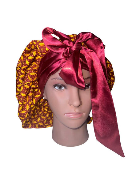 DOUBLE LAYERED REVERSIBLE HAIR BONNET