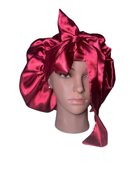 TIE HAIR BONNET